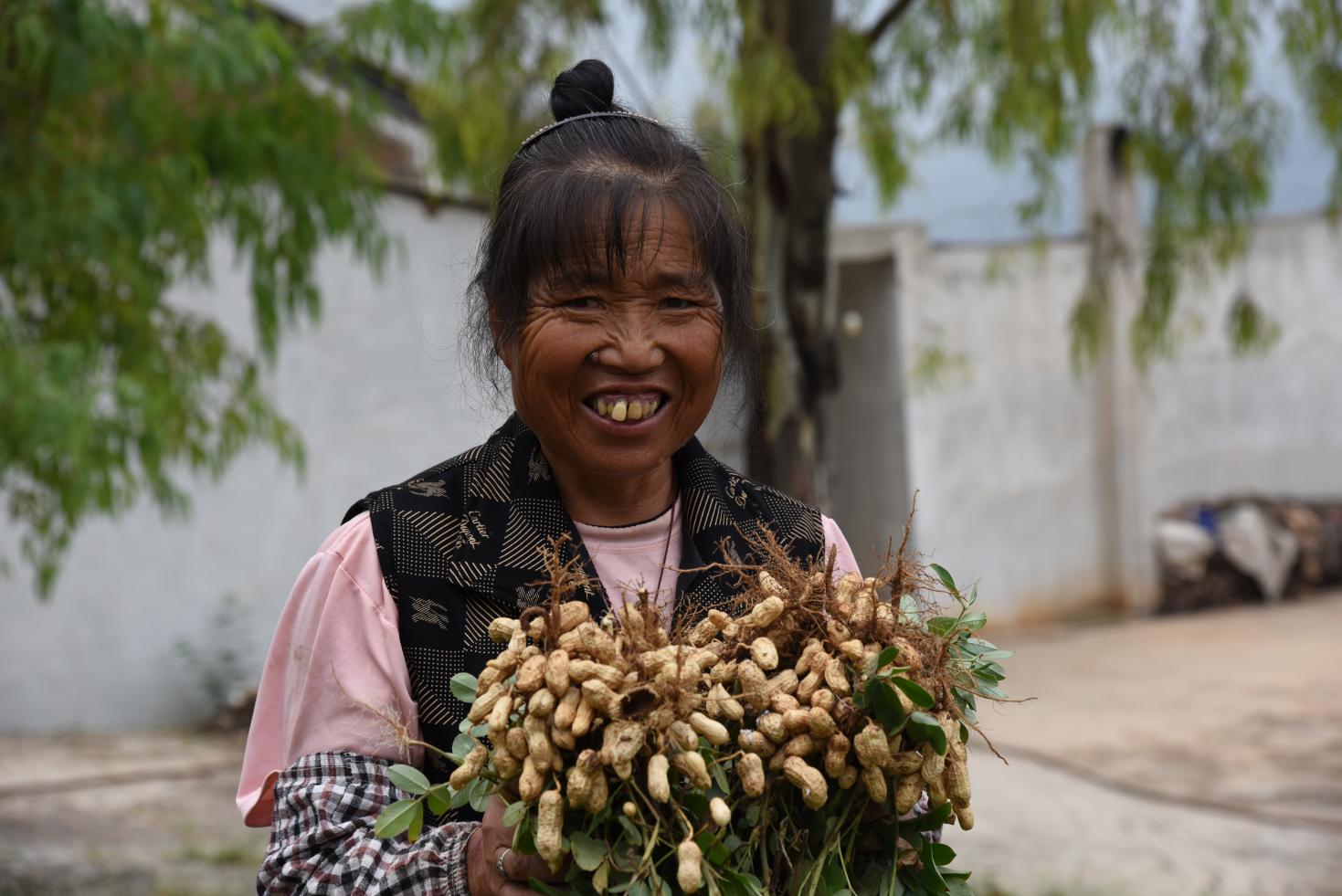 图27.丰收的喜悦写在村民们脸上