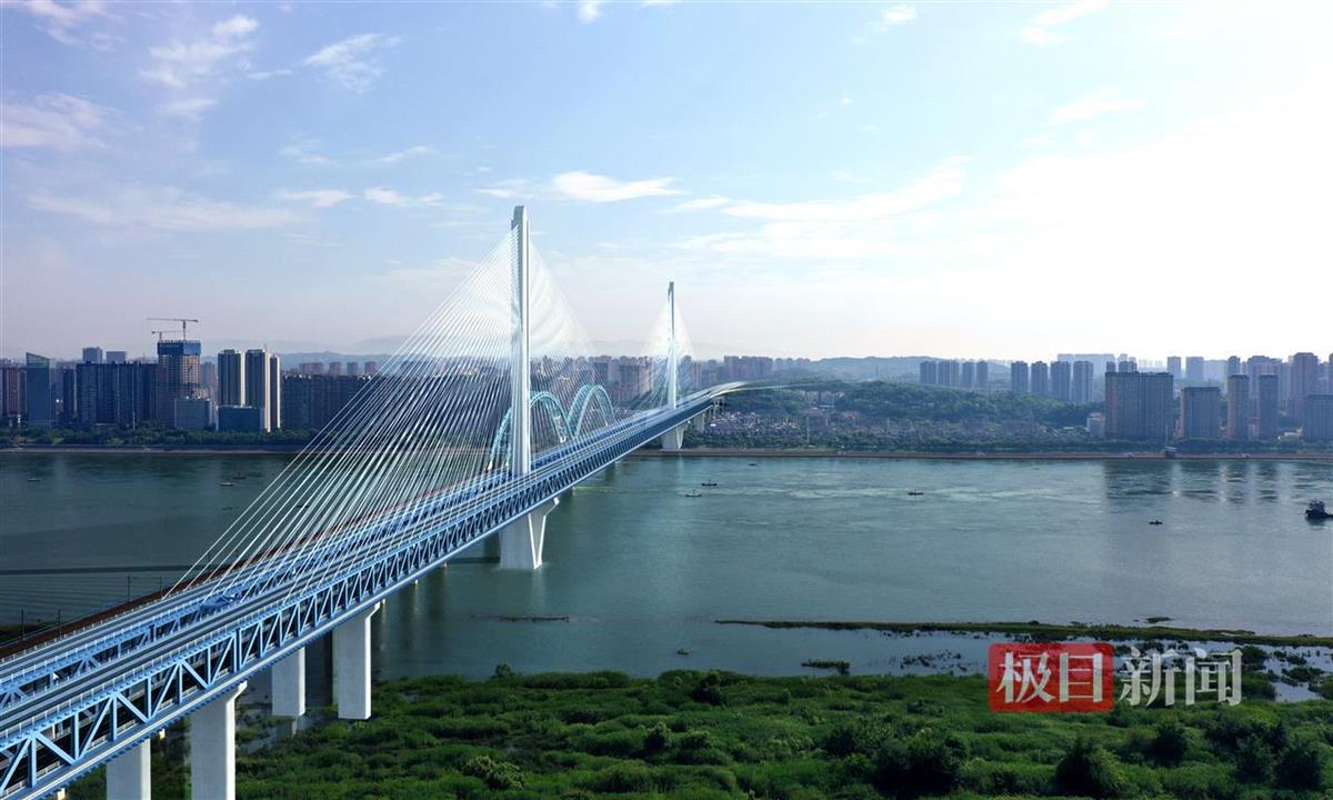 湖北将再添一座长江大桥，公路、铁路、轻轨三合一_极目新闻