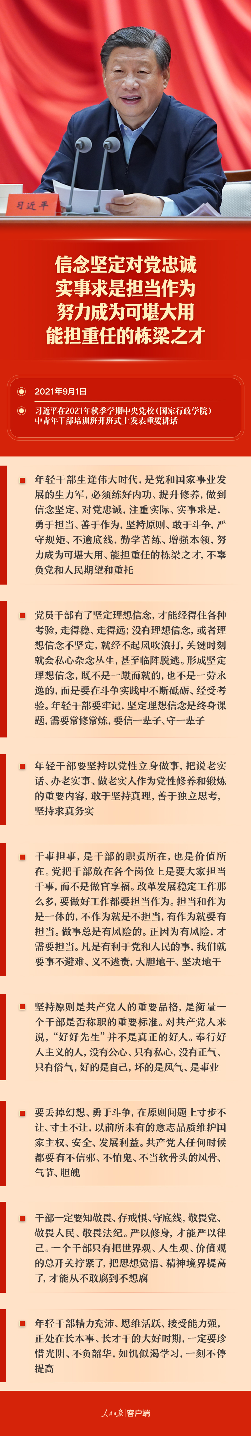 6次重要講話、1次重要指示，總書記對(duì)年輕干部提出這些要求