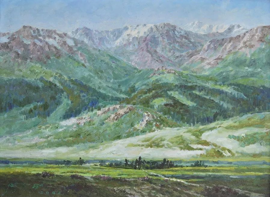 石泓《天山之春》