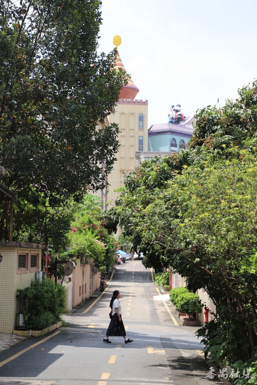 长岗山庄内的坡道