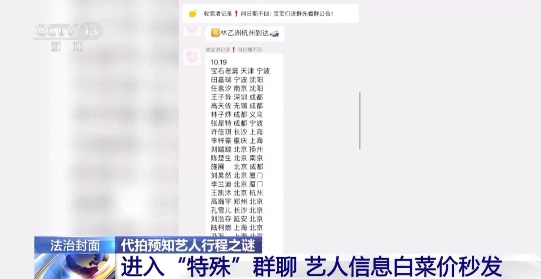 艺人行程“白菜价”!究竟是谁在贩卖艺人信息?