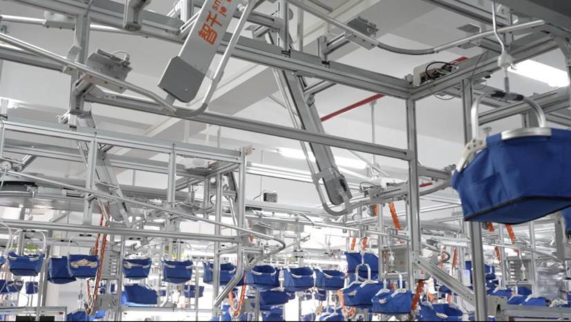 图为百利安5G数字化智能制造车间