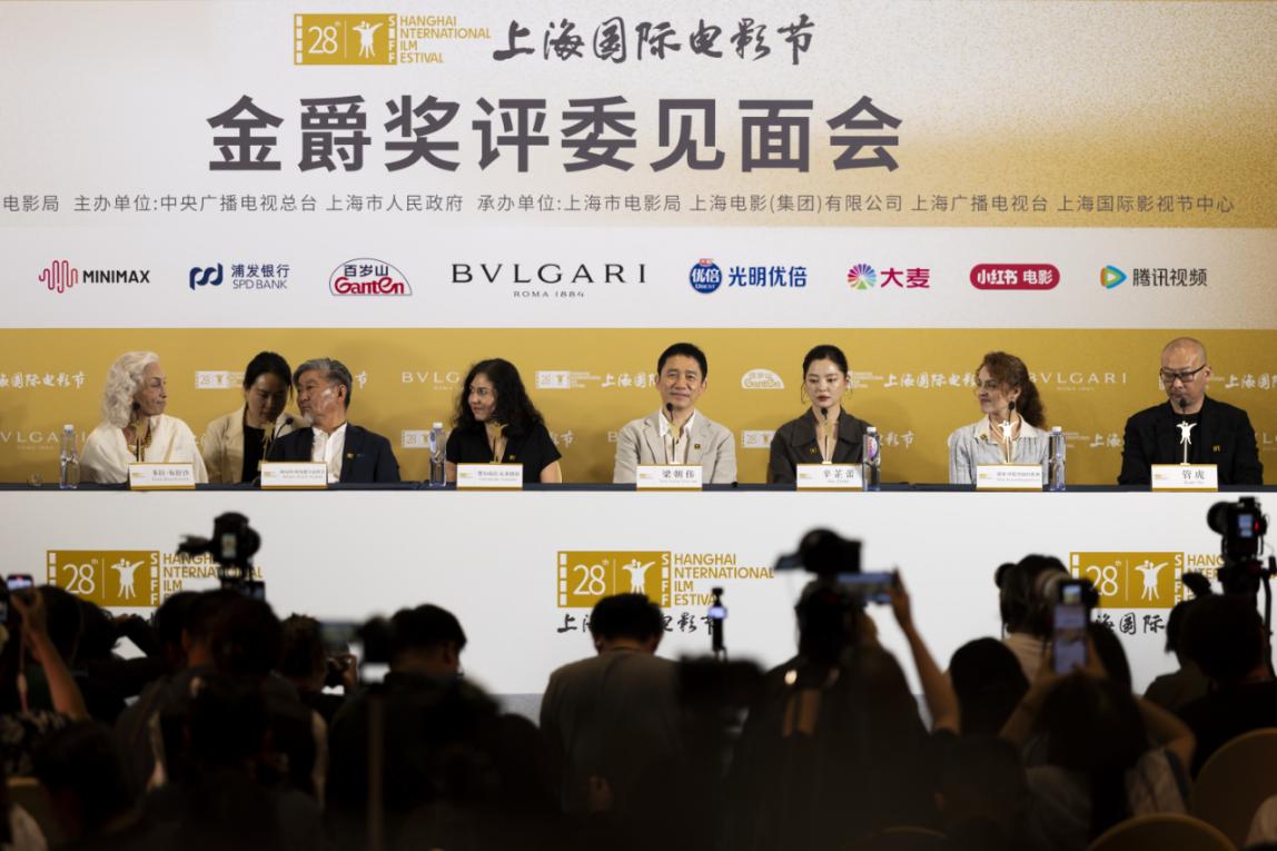 6月12日拍摄的上海国际电影节金爵奖评委见面会。  新华社记者 王翔 摄