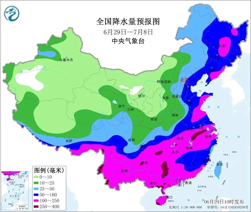 长江流域新一轮强降雨上线，新疆局地或冲击50度