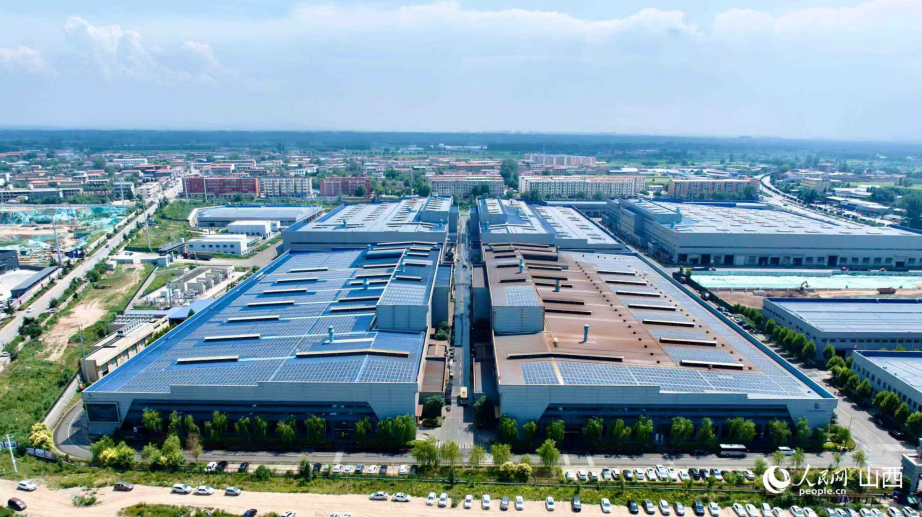 位于临汾市洪洞县的国家级绿色工厂——山西华翔集团股份有限公司。人民网记者 卢鹏宇摄
